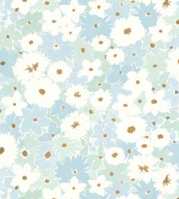 Flora Wallpaper by Caselio Bleu
