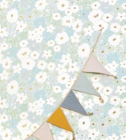 Flora Wallpaper by Caselio Bleu