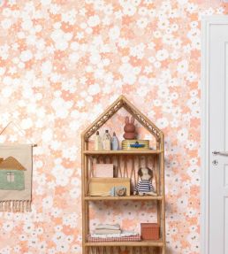 Flora Wallpaper by Caselio Rose layette