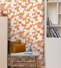 Flora Wallpaper by Caselio Rose