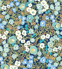 Flora Ditsy Wallpaper by Ohpopsi Cerulean