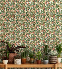 Flora Ditsy Wallpaper by Ohpopsi Cerulean