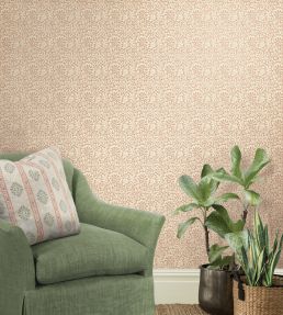 Flora Wallpaper by GP & J Baker Blue