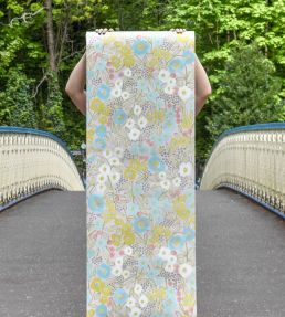 Flora Wallpaper by Ohpopsi Midnight Blush