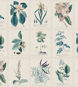 Flora Wallpaper by Sandberg Blue