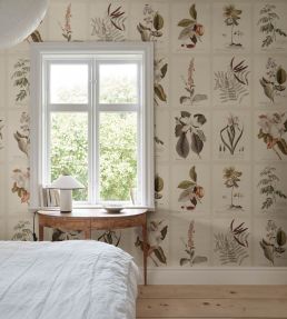 Flora Wallpaper by Sandberg Sepia