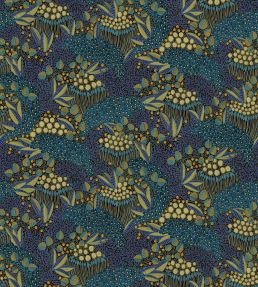 Floral Batik Mural by Eijffinger Blue