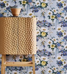 Floral Serenade Wallpaper by 1838 Wallcoverings Sky