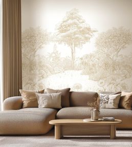 Floral Square Mural by Caselio Caramel