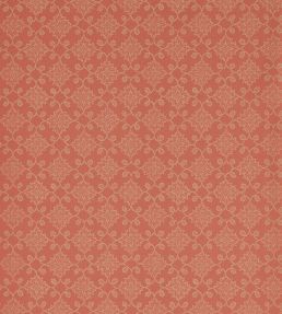Floral Tracery Wallpaper by Zoffany Deep Salmon