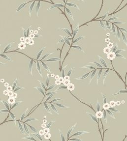 Floral Tree Wallpaper by Borastapeter Green