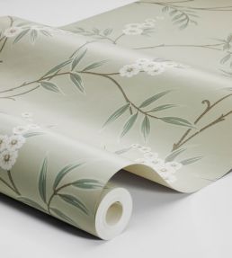 Floral Tree Wallpaper by Borastapeter Green