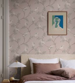 Floral Tree Wallpaper by Borastapeter Pink