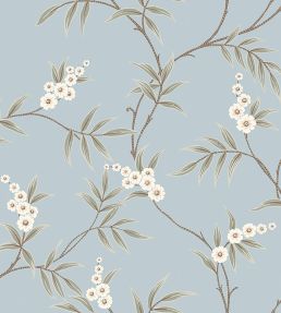 Floral Tree Wallpaper by Borastapeter Sky Blue