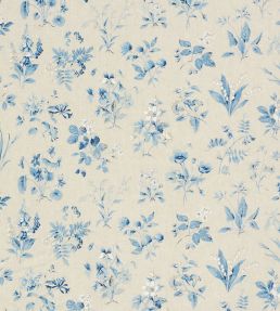 Floreana Fabric by Schumacher Blue