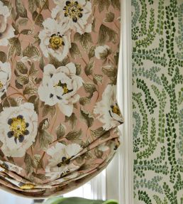 Florent Fabric by Harlequin Positano / Maple / Graphite
