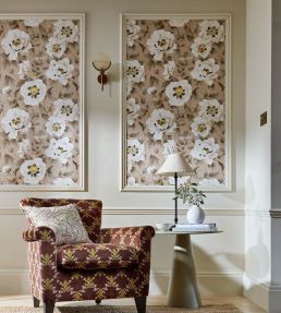 Florent Wallpaper by Harlequin Positano / Maple / Graphite