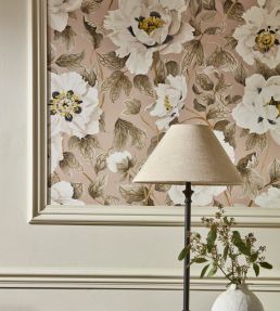 Florent Wallpaper by Harlequin Positano / Maple / Graphite