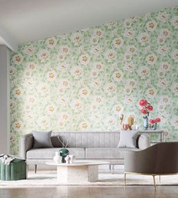 Florent Wallpaper by Harlequin Seaglass / Clover / Rosehip