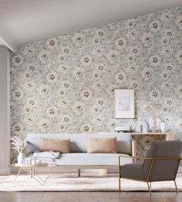 Florent Wallpaper by Harlequin Stone / Tranquility / Slate