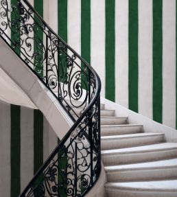 Florentine Stripe Wallpaper by Coordonne Emerald