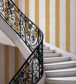 Florentine Stripe Wallpaper by Coordonne Mustard