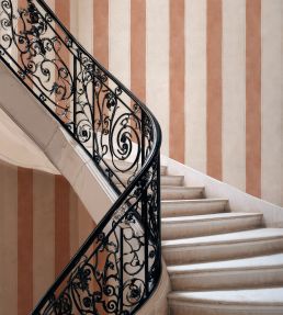 Florentine Stripe Wallpaper by Coordonne Peach