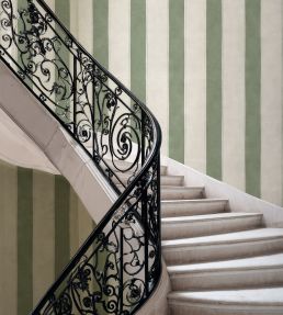 Florentine Stripe Wallpaper by Coordonne Sage