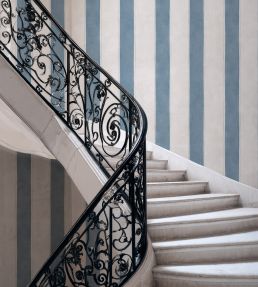 Florentine Stripe Wallpaper by Coordonne Sapphire