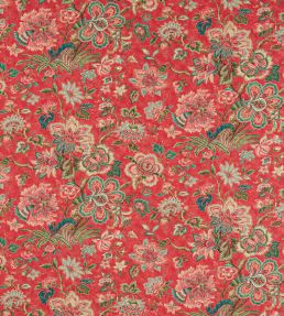 Flores Fabric by Colefax and Fowler Red