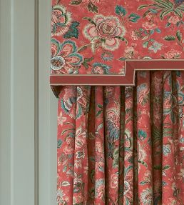 Flores Fabric by Colefax and Fowler Tomato/Green
