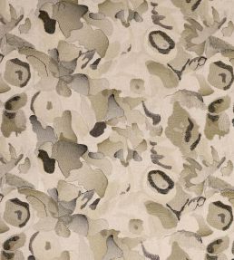 Flores Embroidery Fabric by Harlequin Charcoal/Julip/Mineral