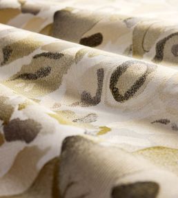 Flores Embroidery Fabric by Harlequin Charcoal/Julip/Mineral