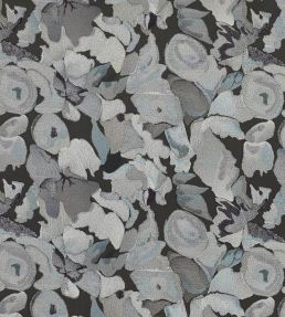Flores Embroidery Fabric by Harlequin Charcoal/Slate/Beau