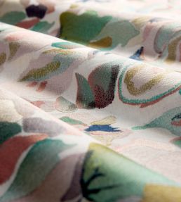 Flores Embroidery Fabric by Harlequin Positano/Emerald/Midnight