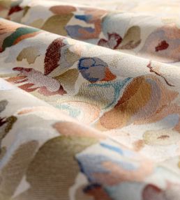 Flores Embroidery Fabric by Harlequin Rust/Burgundy/Forest