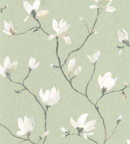 Florescence Suzhou Wallpaper by Casadeco Vert Sauge