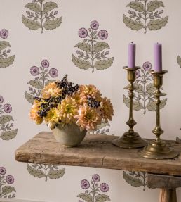 Floret Wallpaper by Langelid Von Bromssen Lilac