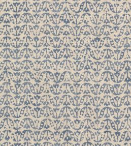 Flori Fabric by James Hare Gentian Blue