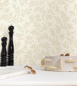 Floria Wallpaper by Caselio Beige dore
