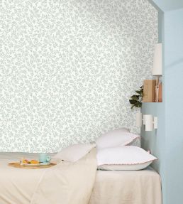 Floria Wallpaper by Caselio Bleu
