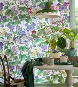 Floribunda Wallpaper by 1838 Wallcoverings Lavender Dream