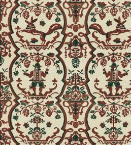 Floricsome Wallpaper by MINDTHEGAP Beige/Green/Red