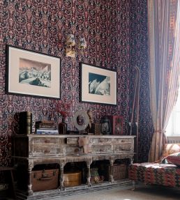 Floricsome Wallpaper by MINDTHEGAP Beige/Green/Red
