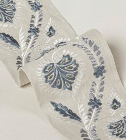 Florinda Braid Trimming by Colefax and Fowler Blue