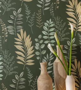Florium Wallpaper by Caselio Vert Anglais