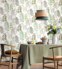 Florium Wallpaper by Caselio Vert D'eau
