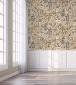 Flory Wallpaper by Josephine Munsey Pink