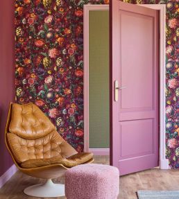 Flourish Wallpaper by Eijffinger Deep Red