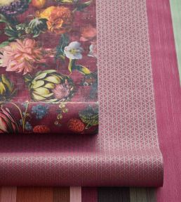 Flourish Wallpaper by Eijffinger Deep Red